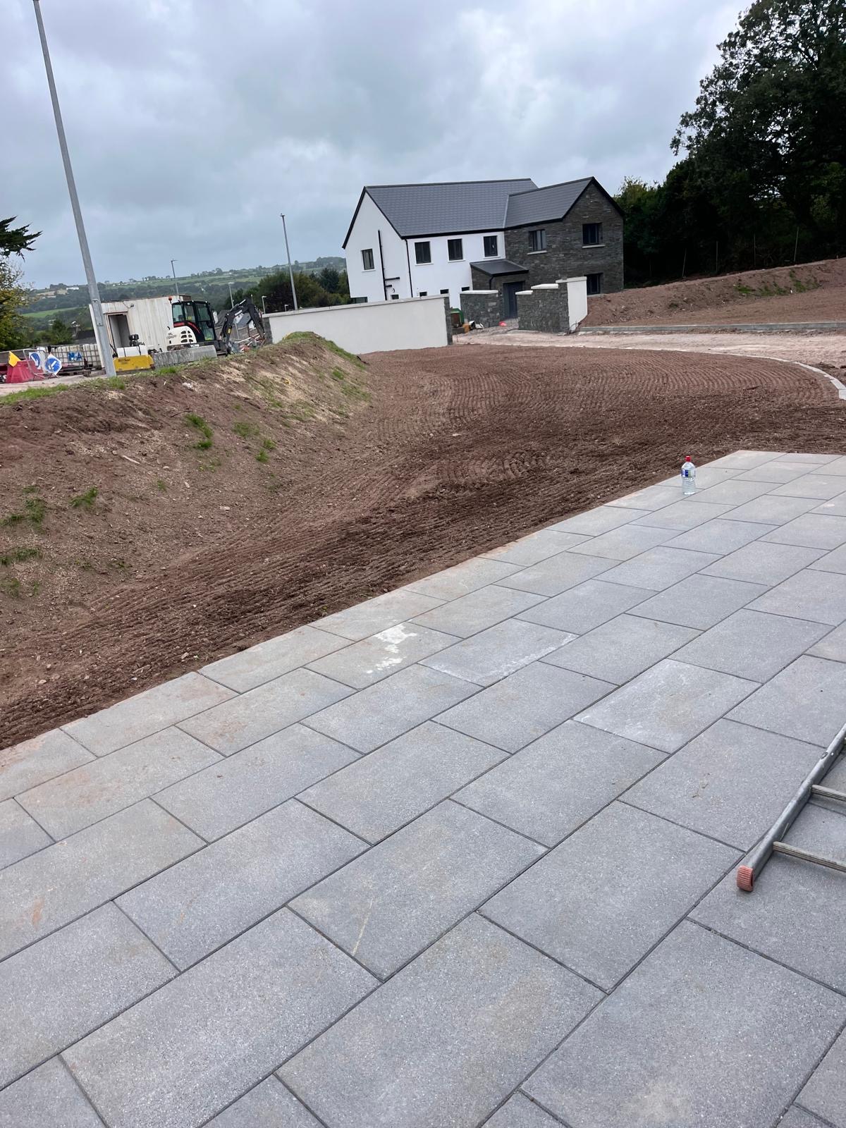 Granite patio paving