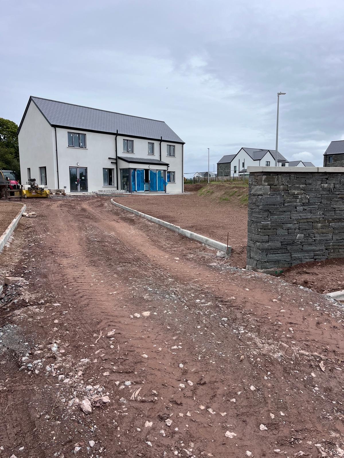 Levelling a new-build plot