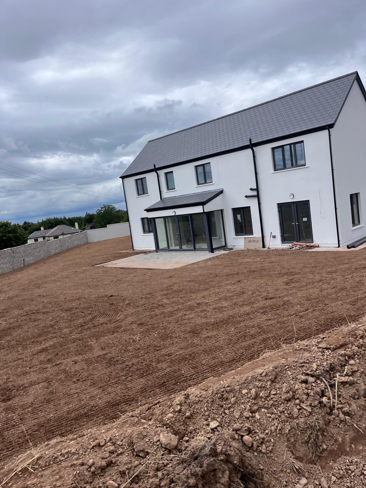 Levelling the rear garden