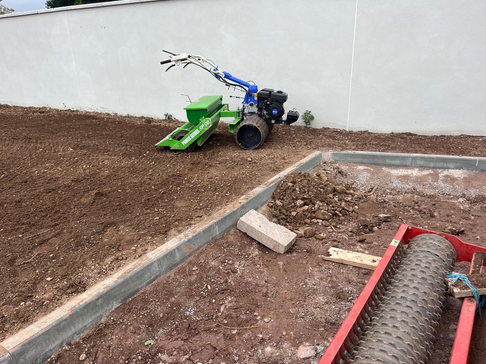 Seeding the prepared bed
