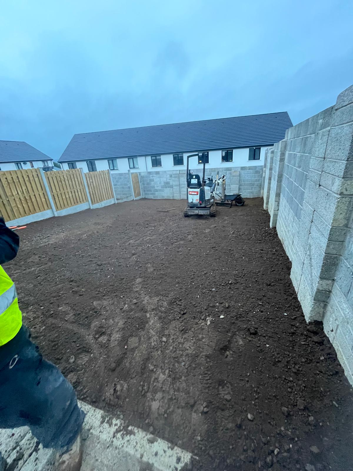 Walled garden ground works